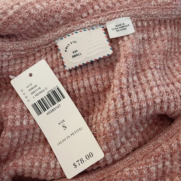 ANTHROPOLOGIE Postmark Maurisa Waffle Long Sleeve Small S - Picture 7 of 8